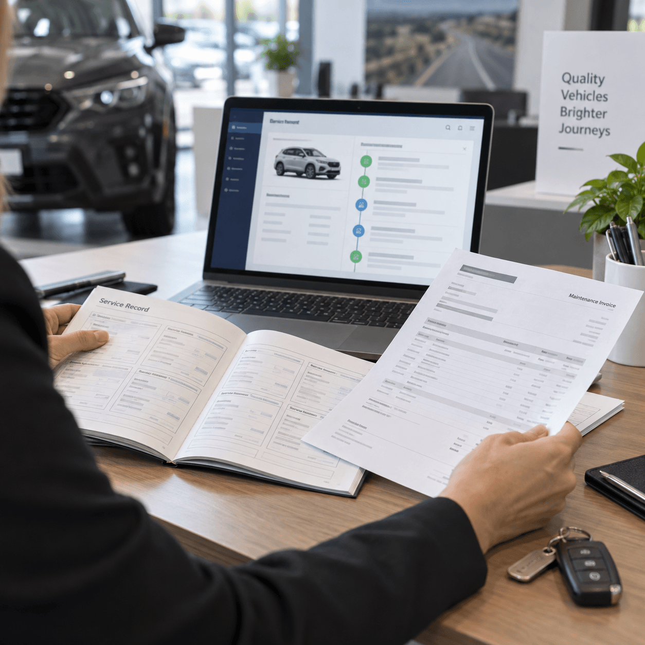 Vehicle records being brought together into digital proof